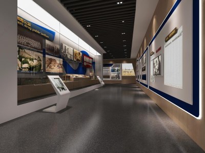 现代科技展厅3D模型下载